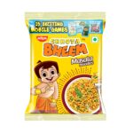 Pic 1 Product pack of “Nissin Chhota Bheem Masala Noodles” featuring Chhota Bheem-themed packaging and QR-enabled interactive play access.jpg